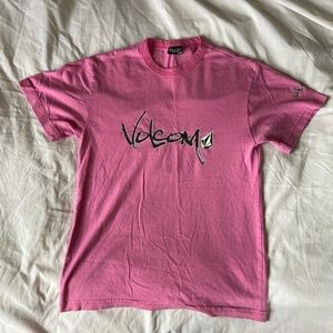 Volcom skate pink tee